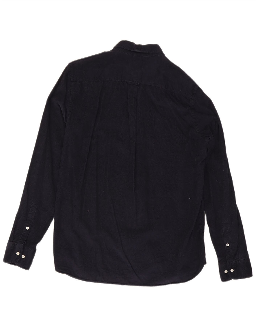 Camicia da uomo in velluto a coste Superdry grande in cotone blu navy