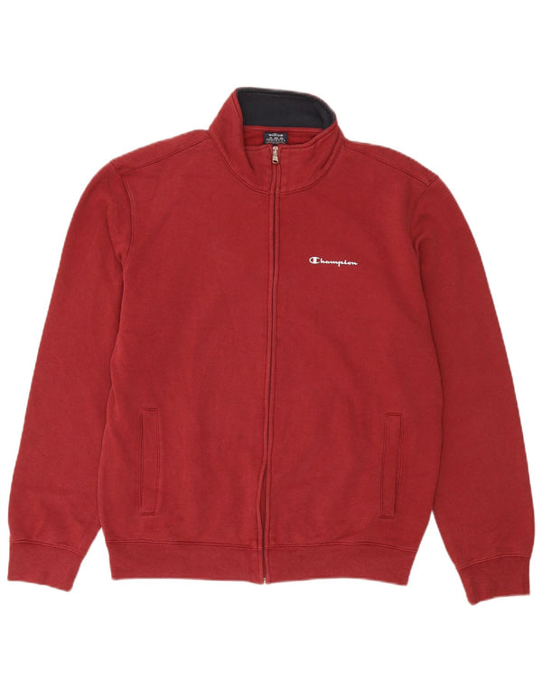Giacca da tuta da uomo Champion in cotone rosso medio