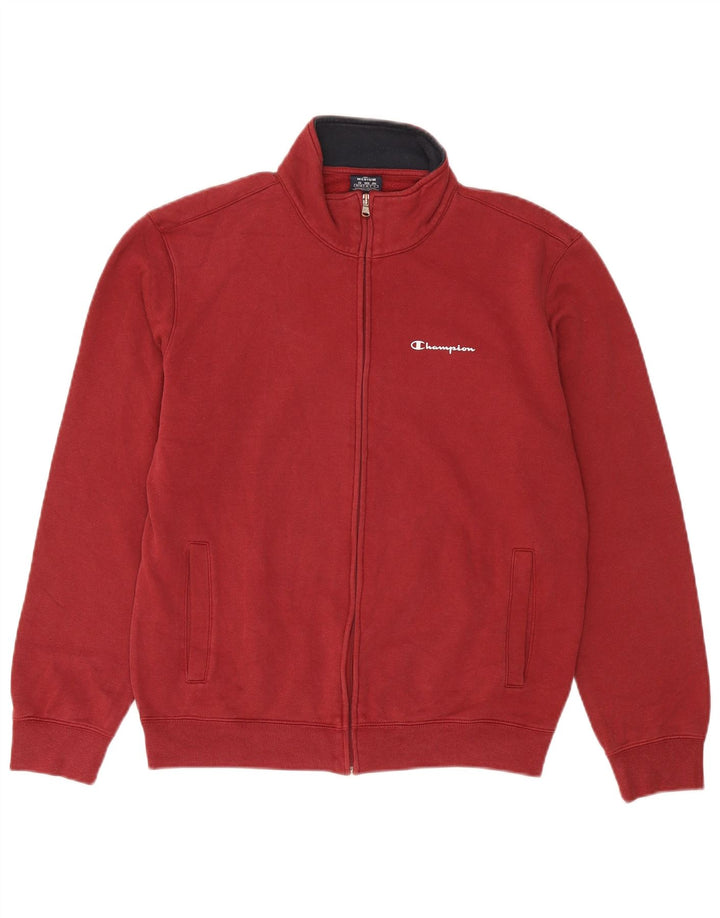 Giacca da tuta da uomo Champion in cotone rosso medio