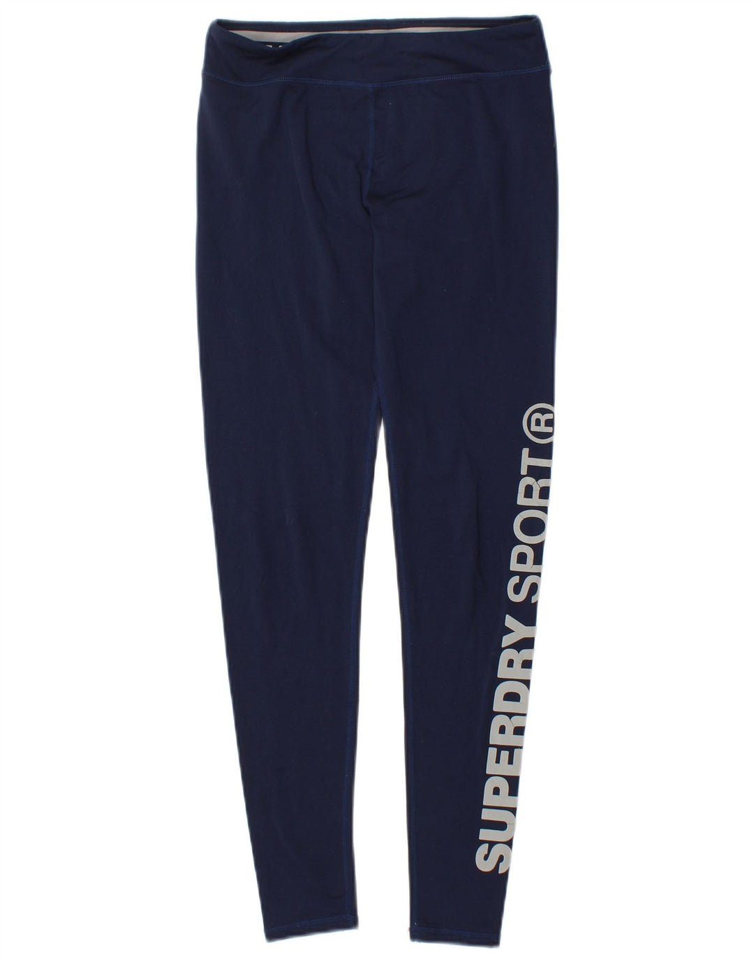 Leggings grafici da donna SUPERDRY UK 4 XS poliestere blu navy