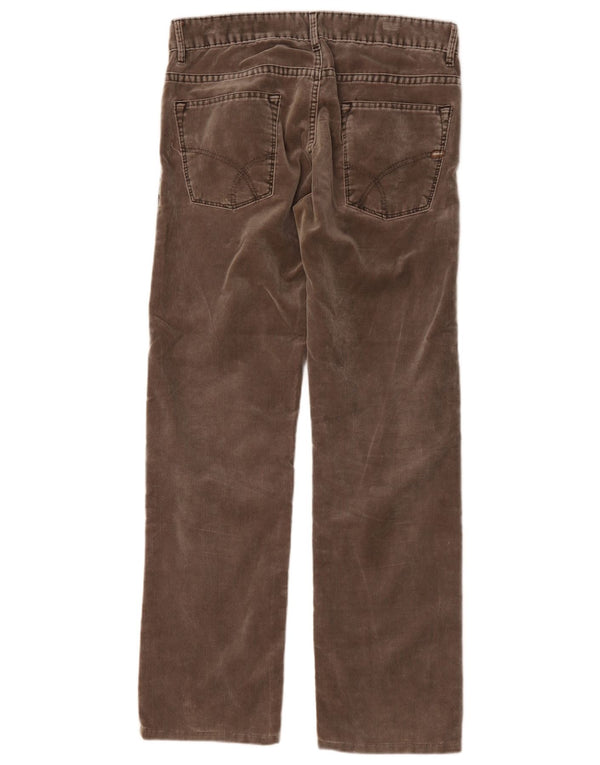 Pantaloni casual dritti da uomo Gas W33 L34 in cotone marrone