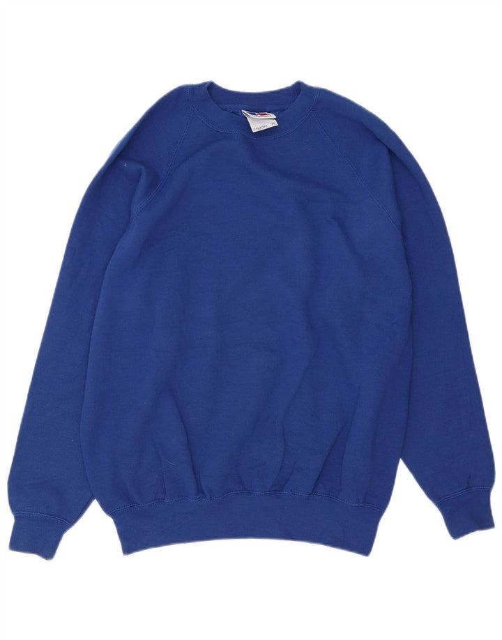 Felpa da uomo Russell Athletic, in cotone blu medio