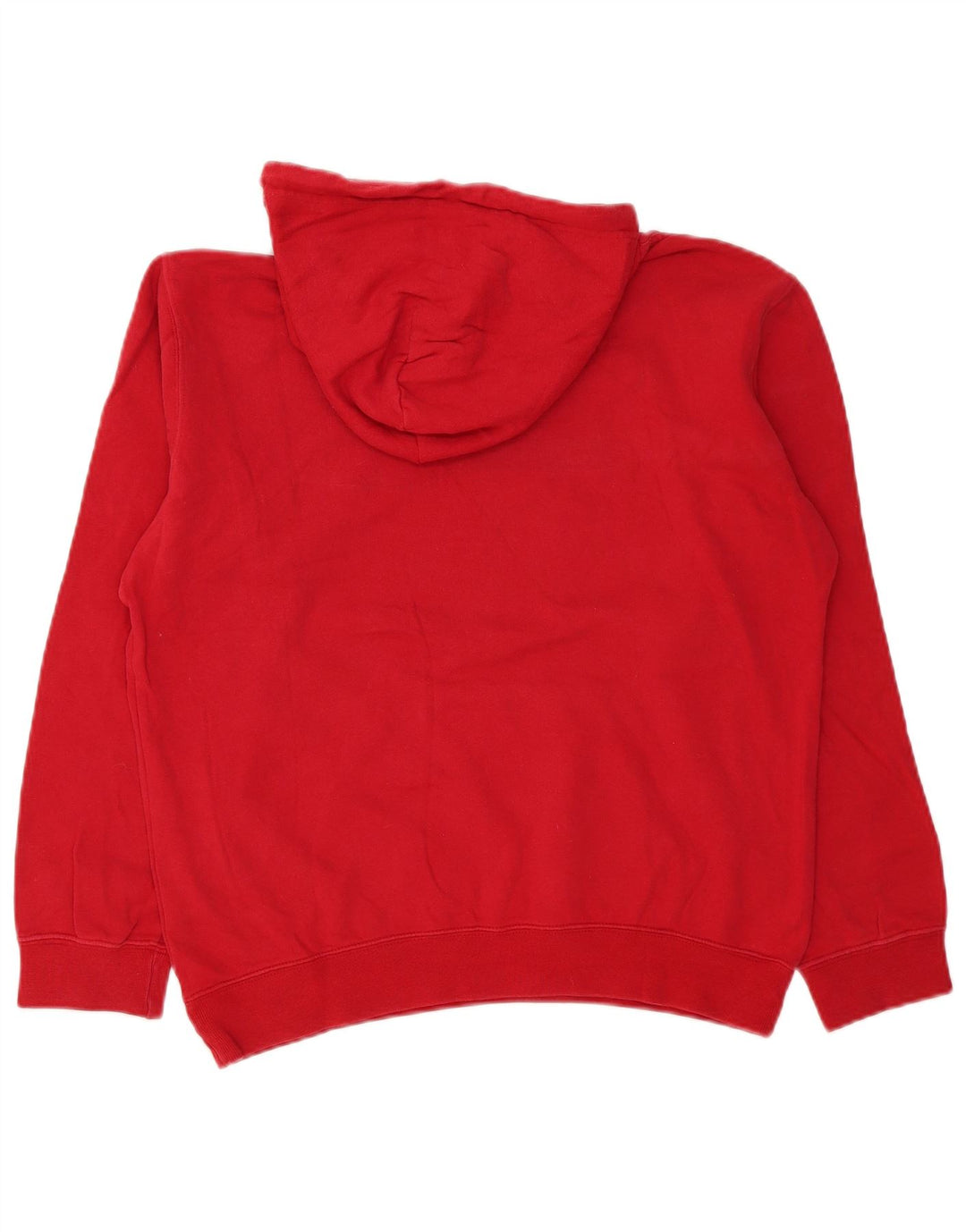 Maglione con cappuccio grafico da uomo Champion in cotone rosso medio