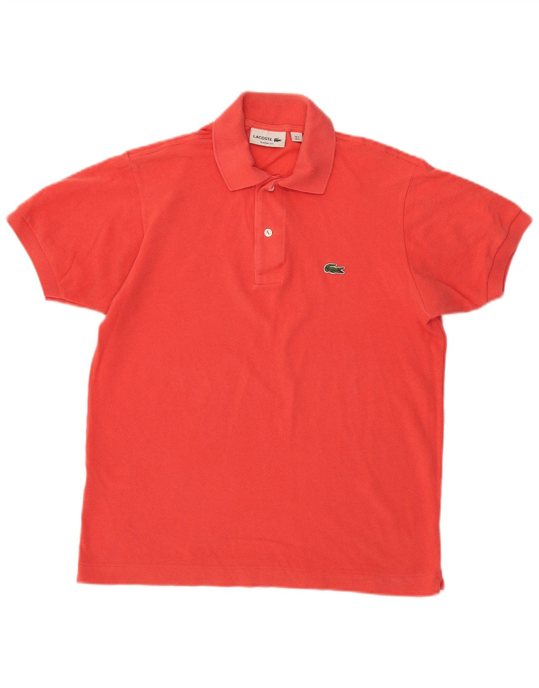 Polo da uomo Lacoste Classic Fit taglia 3 piccola in cotone rosso