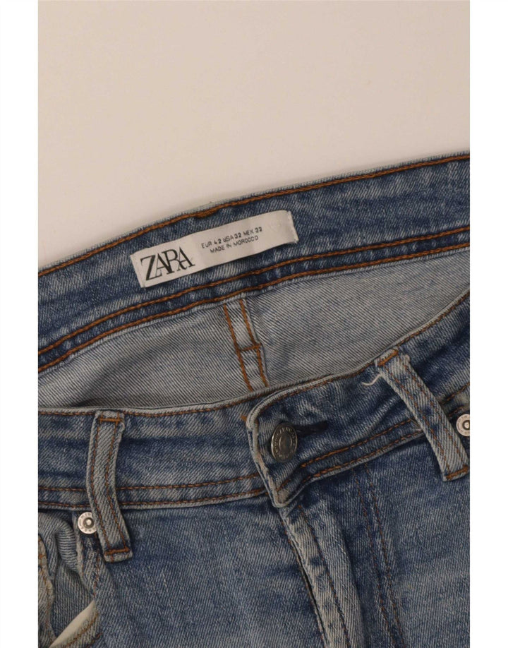 Pantaloncini di jeans da uomo Zara EU 42 Large W32 Blu