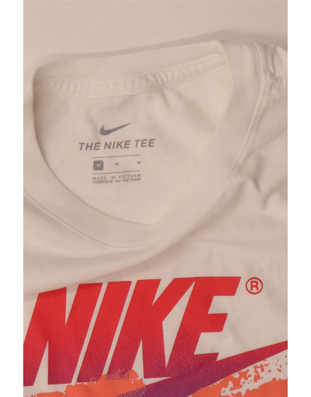 T-shirt grafica da uomo Nike Top in cotone bianco medio