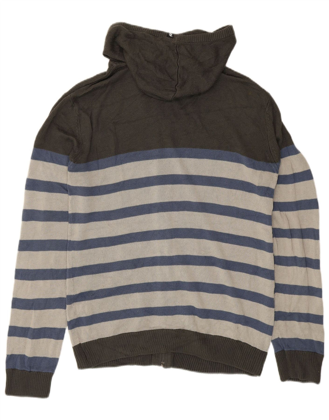 Maglione cardigan con cappuccio da uomo Rip Curl grigio medio a righe