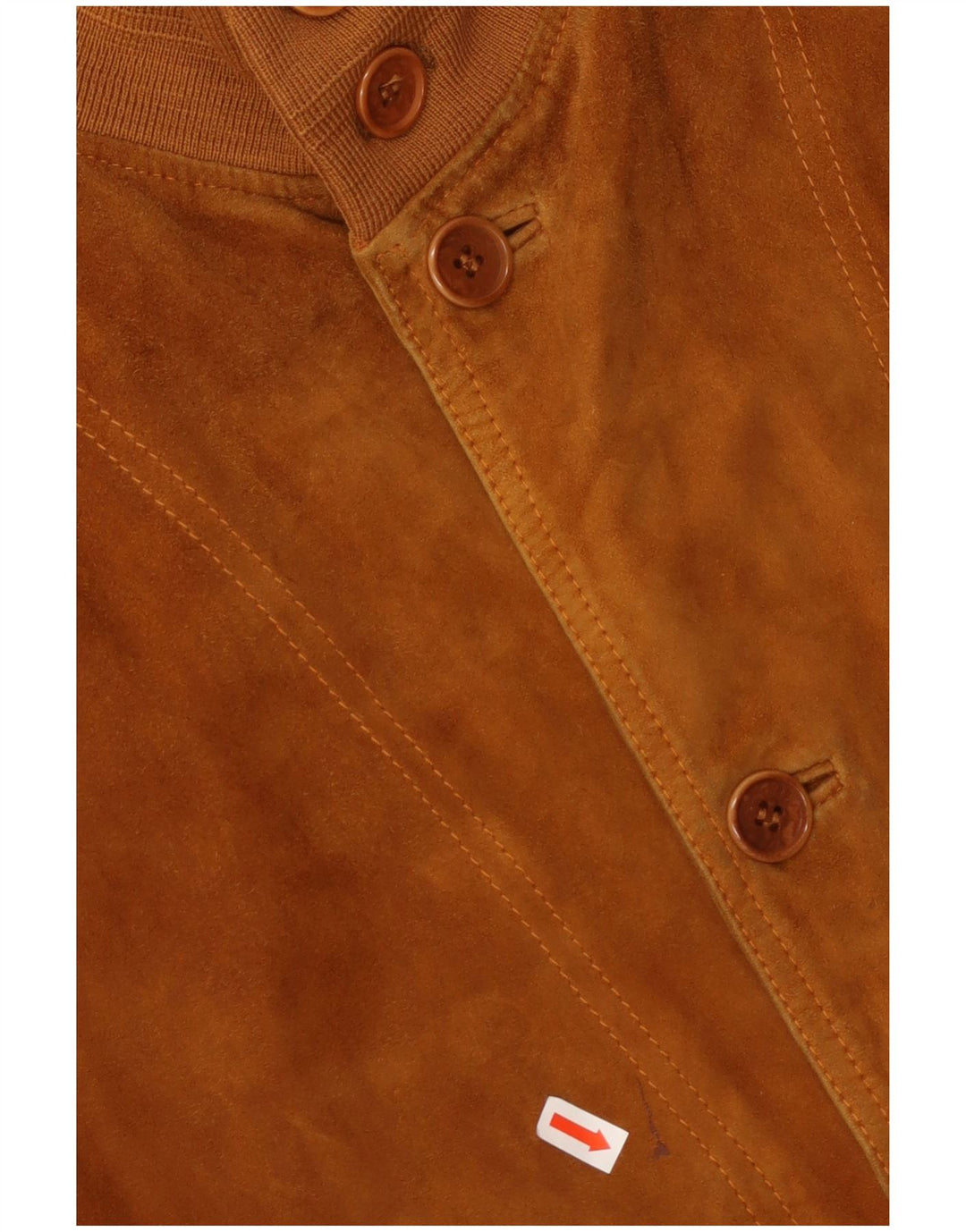 Giubbotto bomber in pelle scamosciata da uomo VINTAGE UK 42 XL Marrone