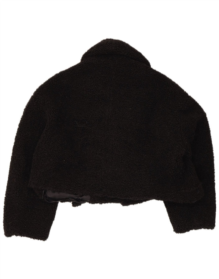 Giacca Bolero oversize da donna in pelliccia sintetica Zara UK 14 media nera