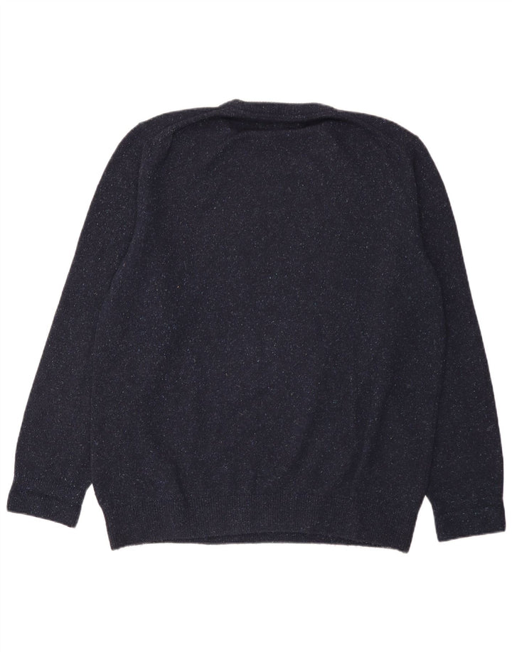 BARBOUR Maglione maglione girocollo da uomo medio blu navy screziato