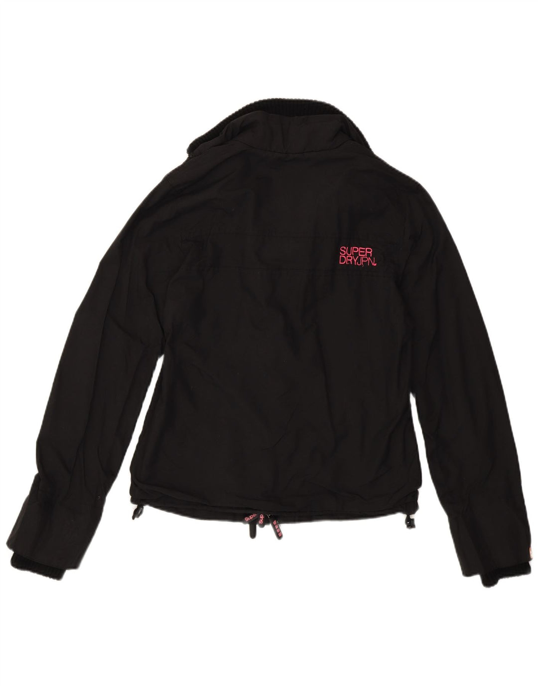Giacca antipioggia da donna Superdry UK 10 Small nylon nero