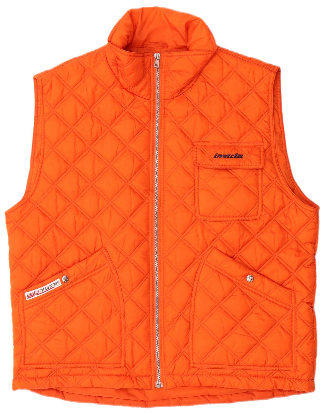 Gilet trapuntato da uomo INVICTA UK 38 arancione medio