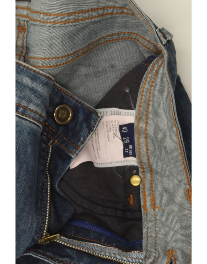 TRUSSARDI Womens Straight Jeans W27 L31 Blue Cotton Vintage Trussardi and Second-Hand Trussardi from Messina Hembry 
