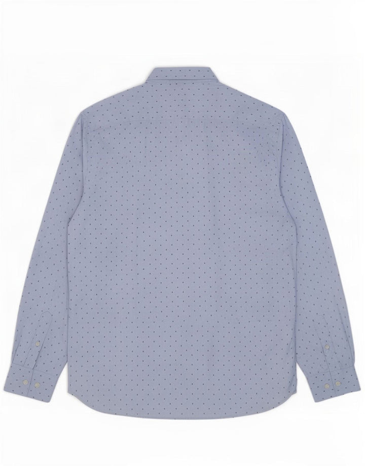 Camicia da uomo French Connection Grande poliestere maculato blu