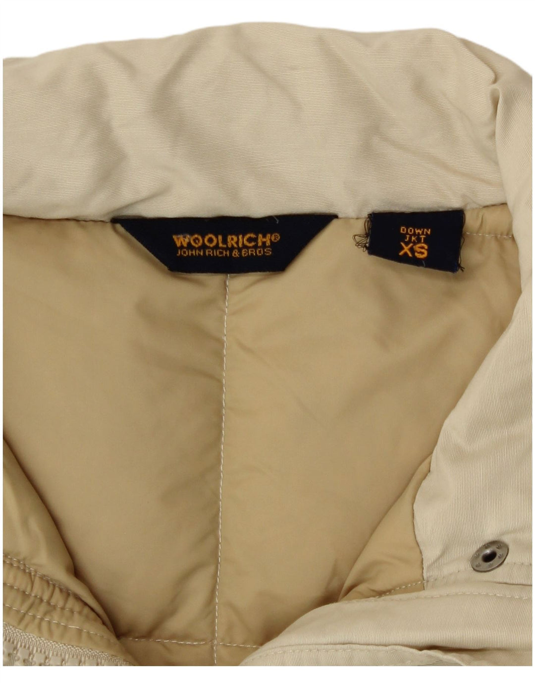 Giacca imbottita ampia da donna Woolrich UK 6 XS Beige poliammide