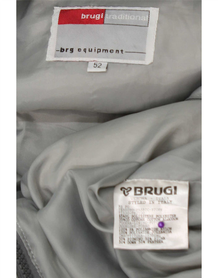 Giacca imbottita con cappuccio Brugi Uomo IT 52 XL Poliestere Grigio