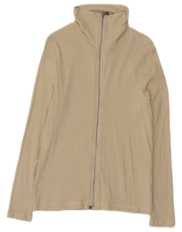 Giacca da ginnastica da donna Marks & Spencer UK 12 Cotone beige medio