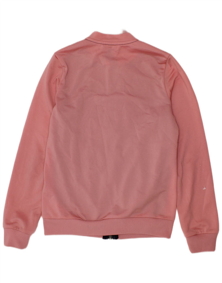 Giacca Top della tuta da ragazza Adidas 9-10 anni in poliestere color block rosa