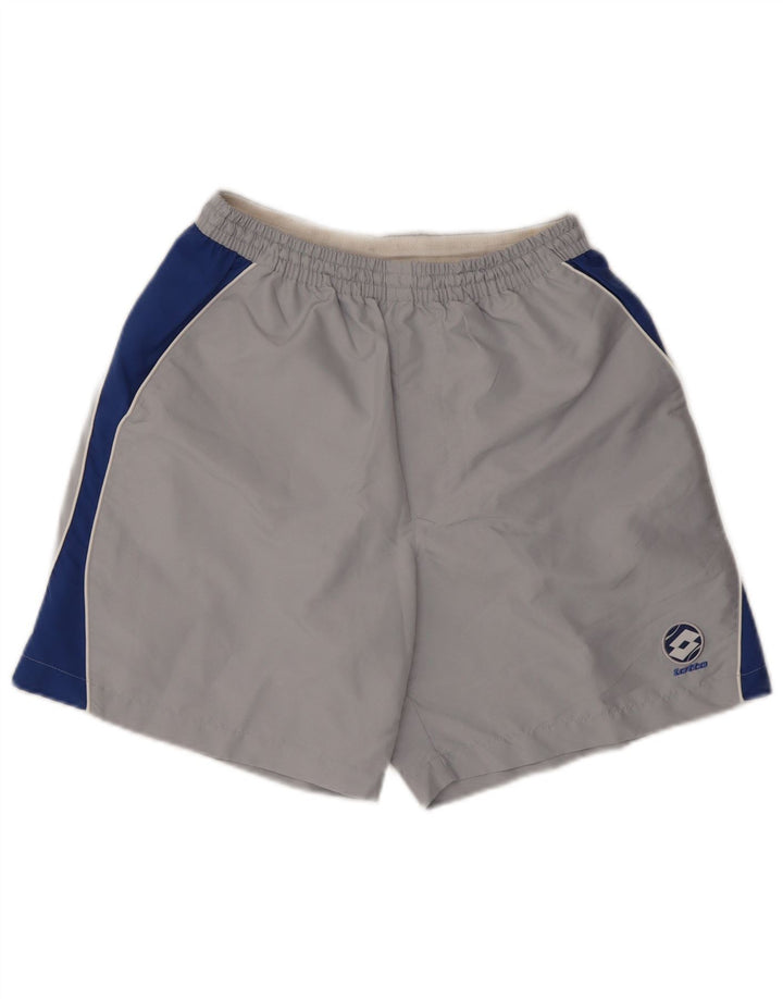 Pantaloncini sportivi da uomo Lotto UK 40/42 Large Grigio Colourblock Poliestere