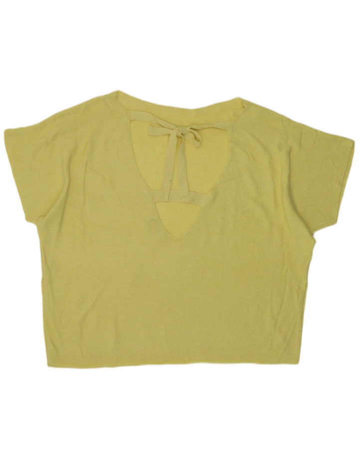 Camicetta oversize da donna Oasis Top UK 16 Large Giallo Acrilico