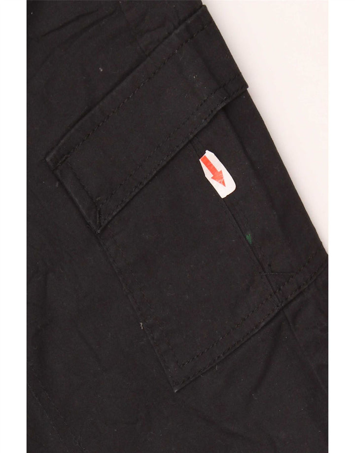 Pantaloncini cargo Lee da donna a vita media US 6 medi W30 cotone nero