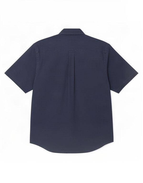 Camicia a maniche corte da uomo Nautica XL in cotone blu navy