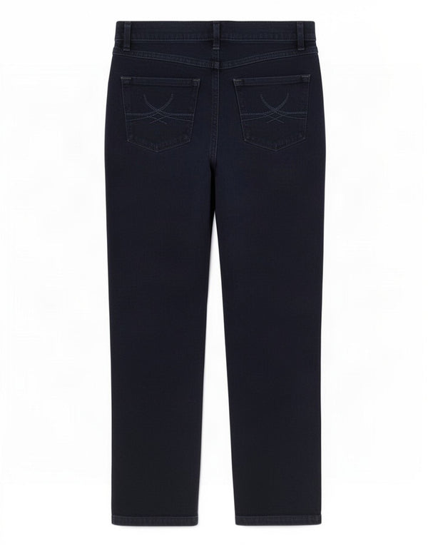 Jeans dritti da donna Marks & Spencer UK 12 medio W32 L30 cotone blu navy