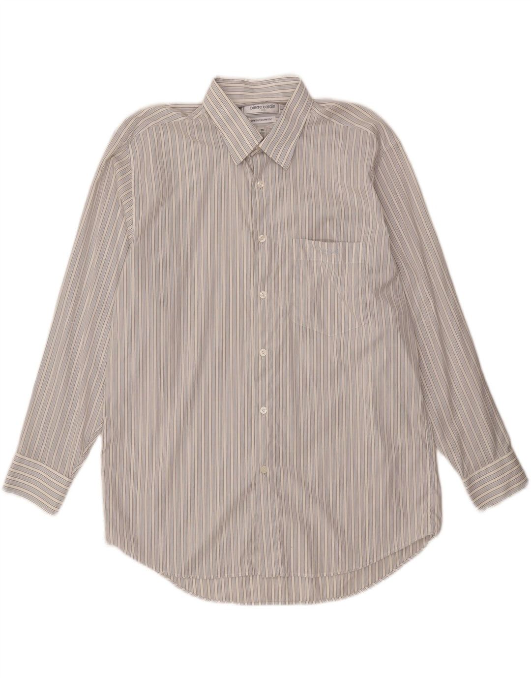 Camicia da uomo Pierre Cardin XL in cotone a righe blu