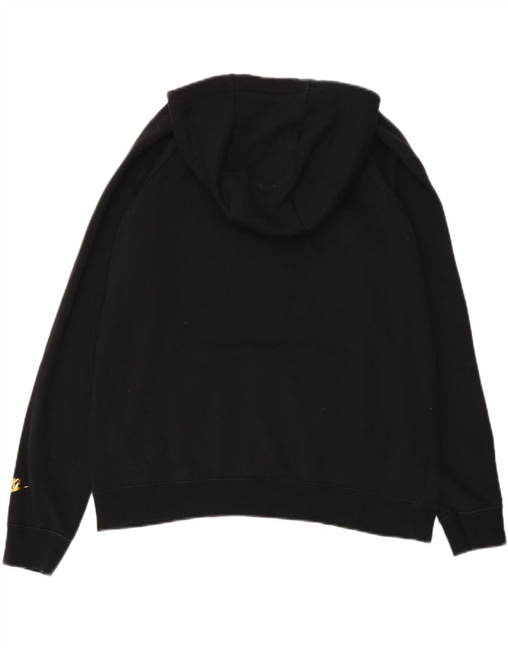 Felpa con cappuccio grafica Nike da uomo grande in cotone nero