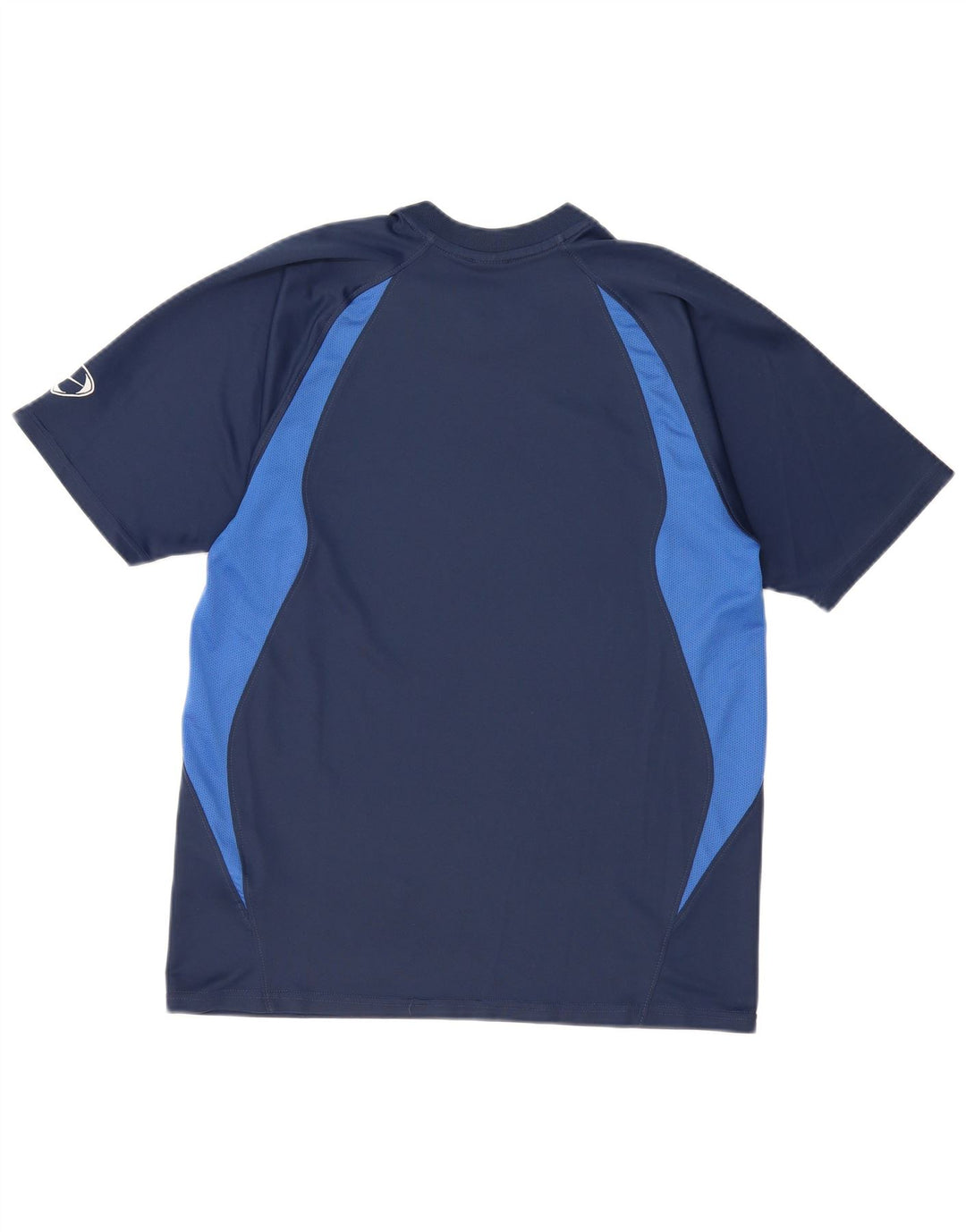 T-shirt da uomo NIKE Top UK 39/41 poliestere a blocchi di colore blu navy medio
