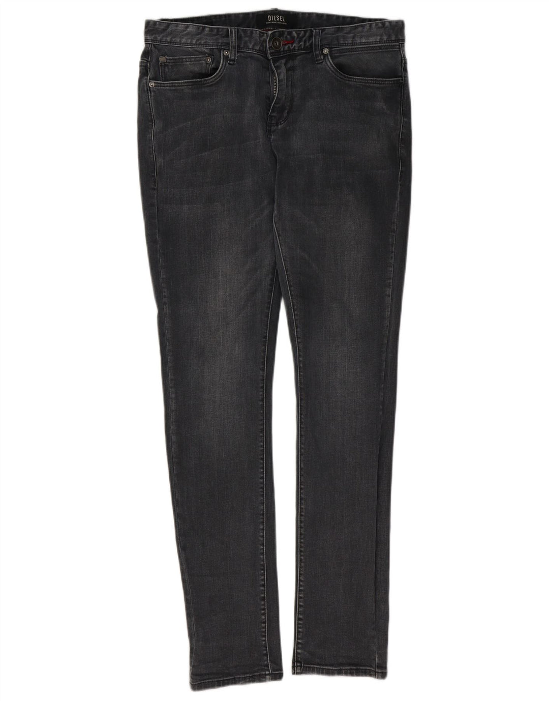 Diesel Uomo Sleenker Slim Jeans W32 L32 Cotone Grigio