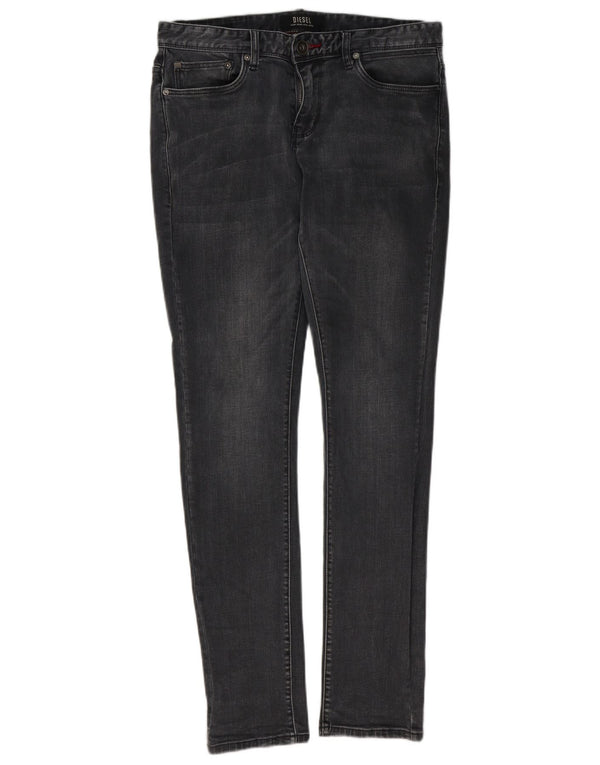 Diesel Uomo Sleenker Slim Jeans W32 L32 Cotone Grigio
