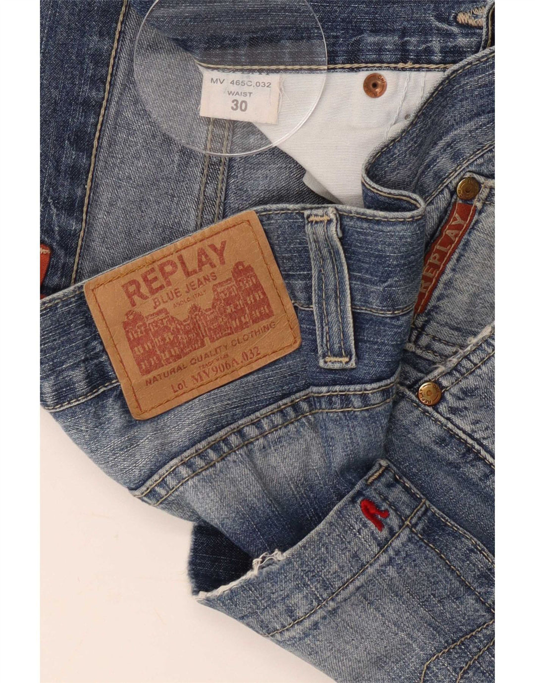 Jeans dritti da uomo Replay W30 L27 cotone blu