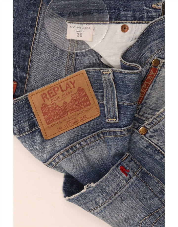 Jeans dritti da uomo Replay W30 L27 cotone blu