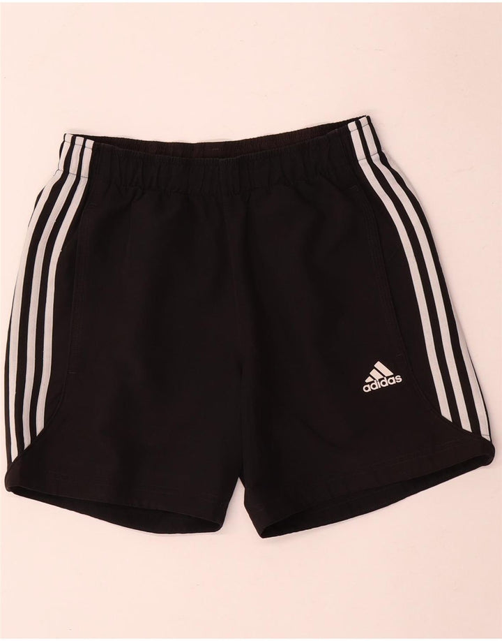Pantaloncini sportivi Adidas Climalite da uomo piccoli in poliestere nero
