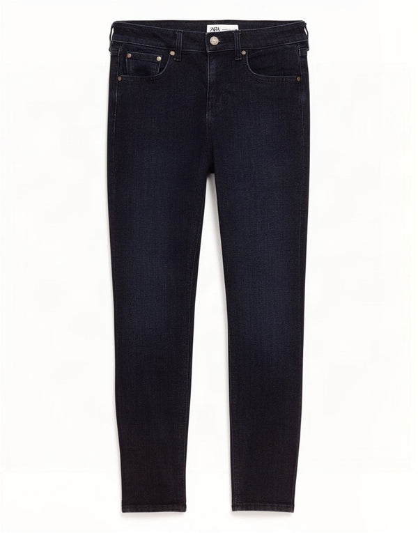 Jeans skinny da donna Zara EU 38 Small W28 L28 Blu navy