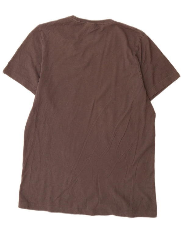 T-shirt grafica da uomo Adidas Top piccola in cotone grigio