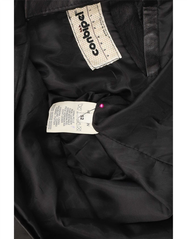 Giacca Pelle Uomo Conbipel IT 52 Large Pelle Nera