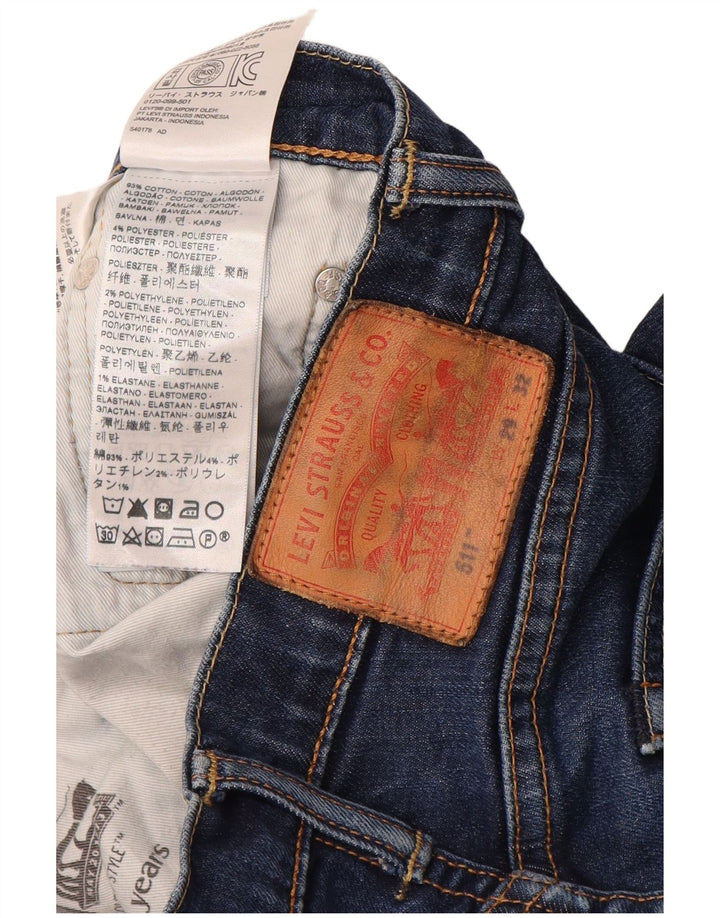 Jeans Levi's Uomo 511 Slim W29 L32 Cotone Blu Navy