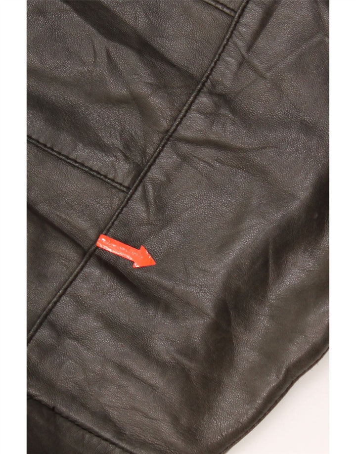 Giacca in Pelle Uomo IT 48 Media Pelle Nera