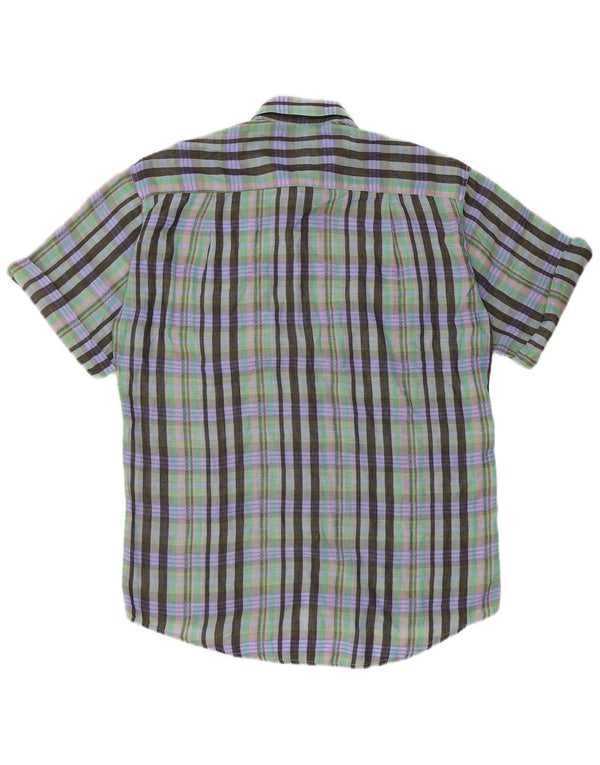 Camicia a maniche corte da uomo Levi's grande scozzese verde