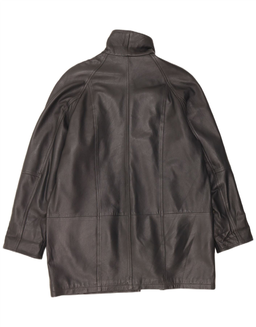 Cappotto in pelle oversize da donna Barisal EU 40 medio nero