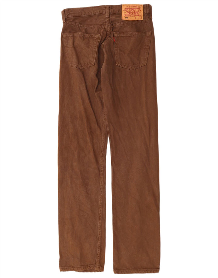 Jeans dritti 501 da donna Levi's W28 L32 cotone marrone