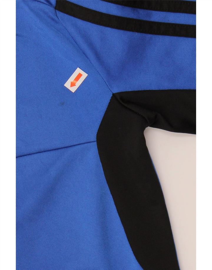 Giacca da tuta da ragazzo Adidas 7-8 anni in poliestere color block blu