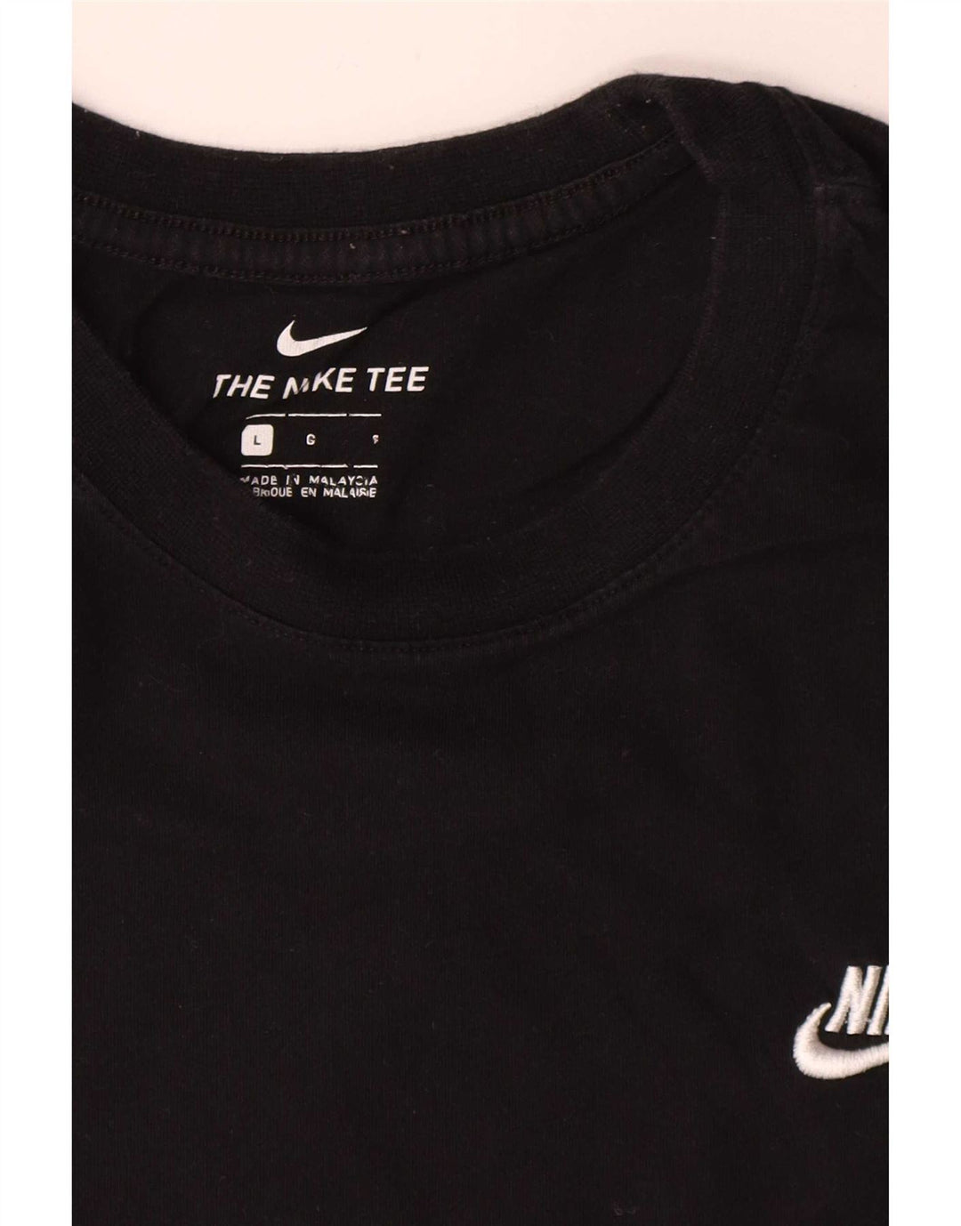 T-shirt da uomo Nike Top grande in cotone nero