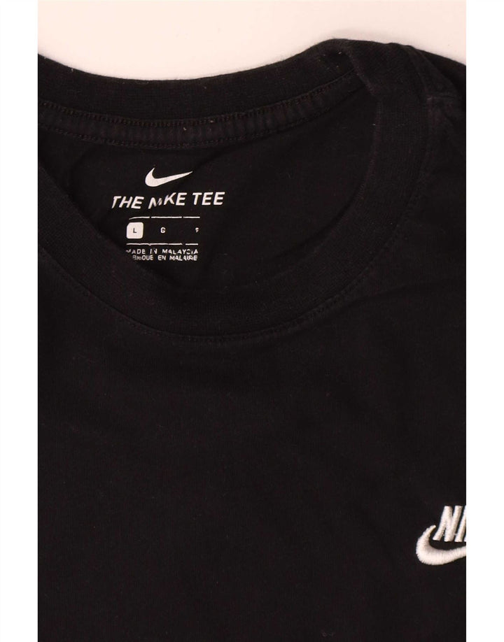 T-shirt da uomo Nike Top grande in cotone nero