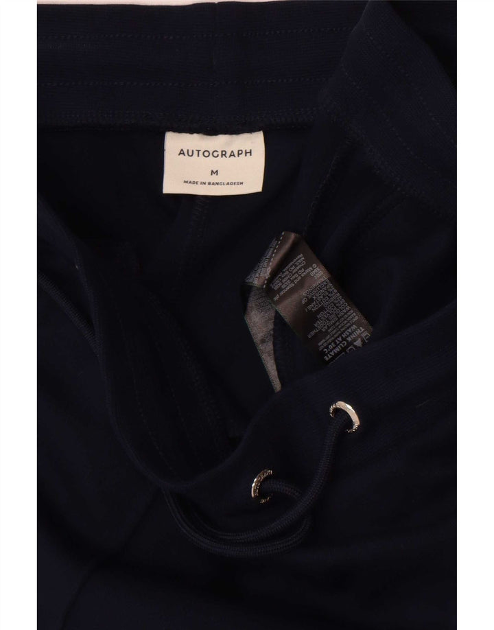 Pantaloncini sportivi da uomo Marks & Spencer Autograph medio cotone blu navy
