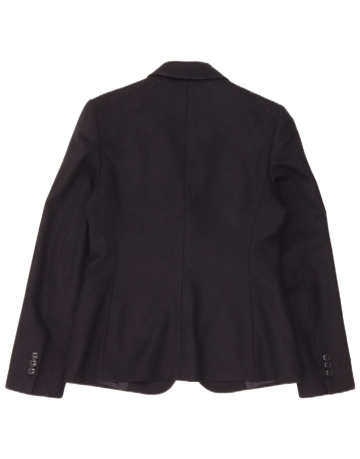 Giacca blazer da donna a 1 bottone Gant UK 8 piccola in lana blu navy