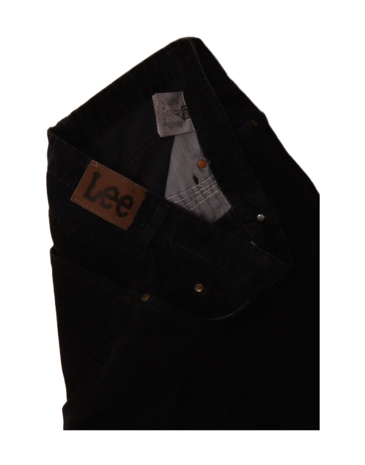 Pantaloni da donna in velluto a coste bootcut LEE W30 L30 in cotone blu navy