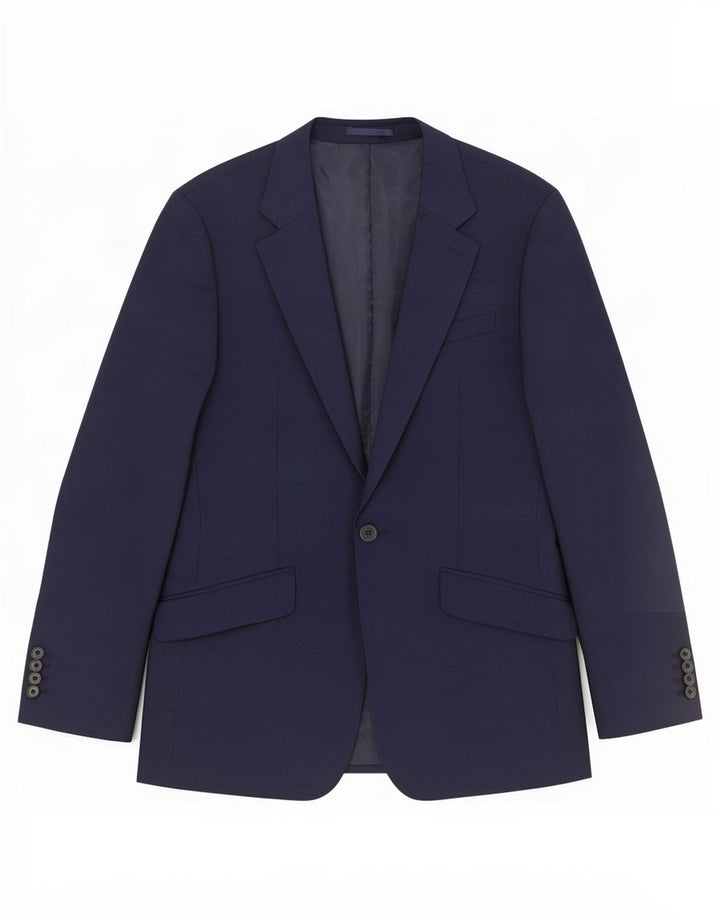 Giacca blazer da uomo a 1 bottone Reiss UK 36 piccola in lana blu navy